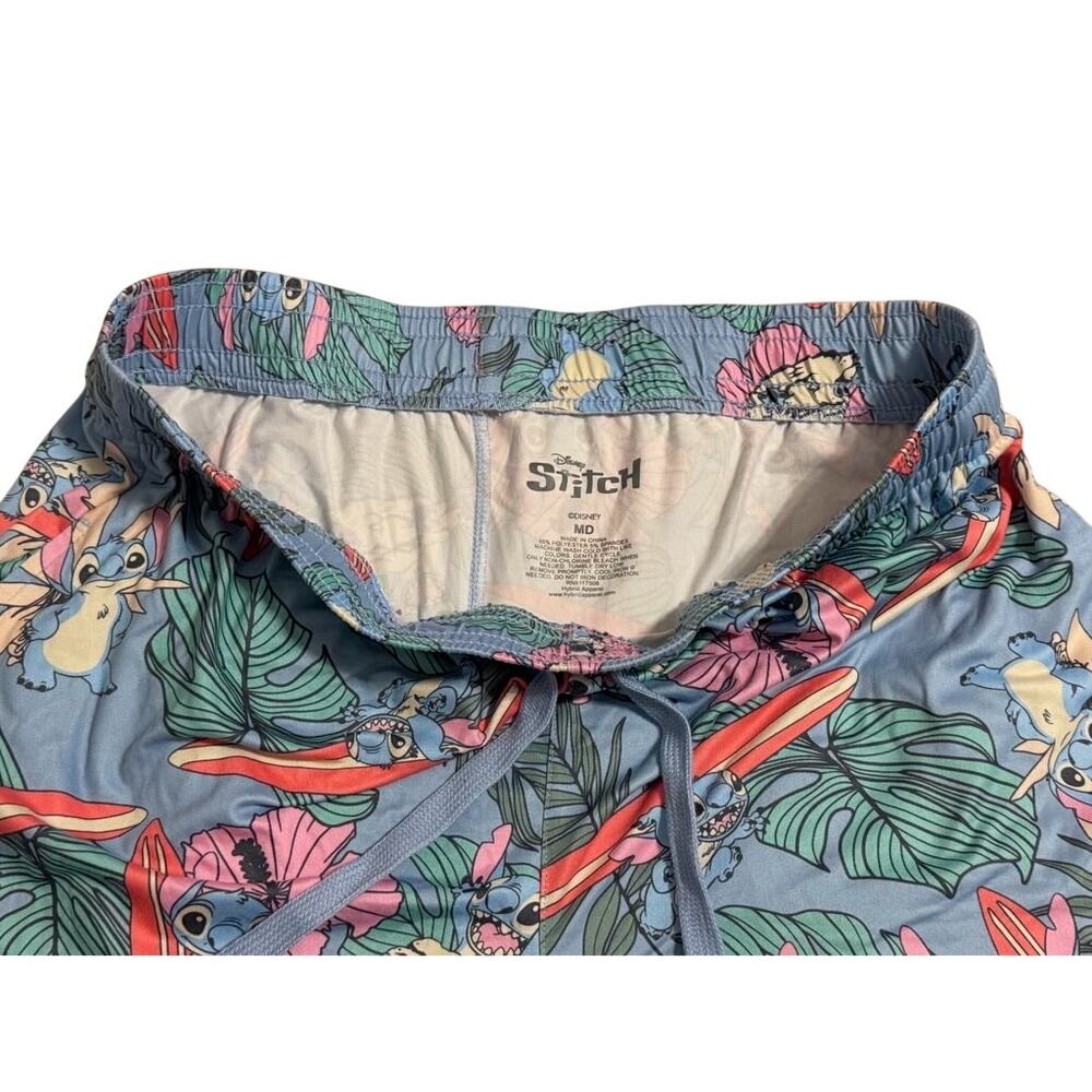 Rare Disney Lilo & Stitch Pajama Pants Sleepwear Tropical Print Size Medium - Picture 4 of 7